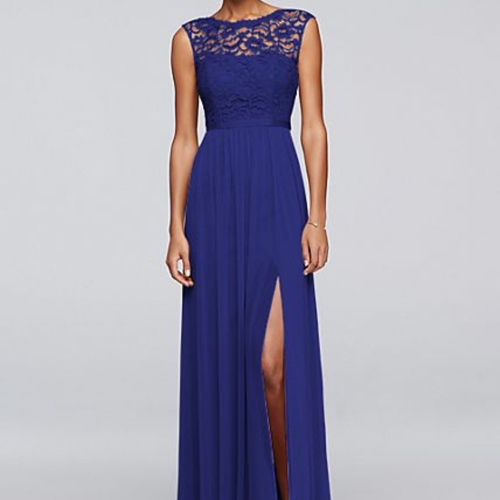 David’s Bridal Bridesmaid Prom Horizon #F19328